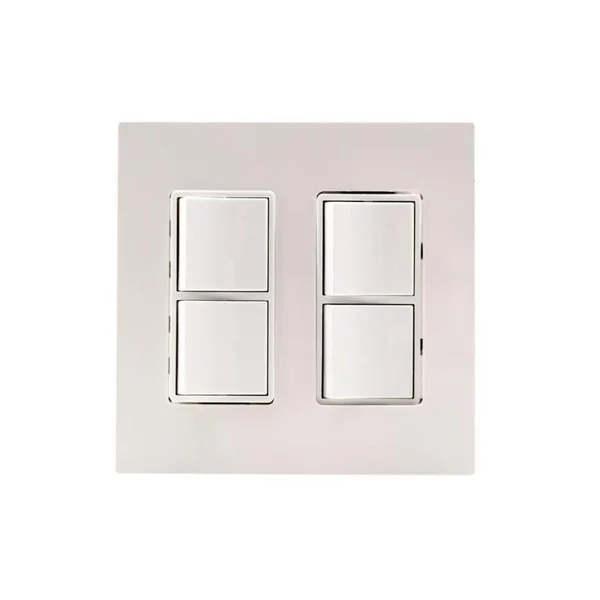 Eurofase Dual Duplex Switch Wall Plate And Gang Box In Stainless Steel - EFDWPS