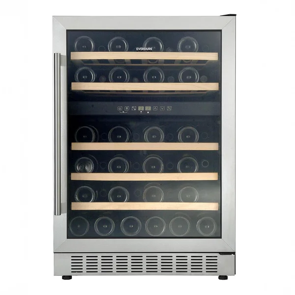 Everdure 46 Bottle Right Hinge Glass Door Luxury Wine Cooler - Stainless Steel - EWC46SS