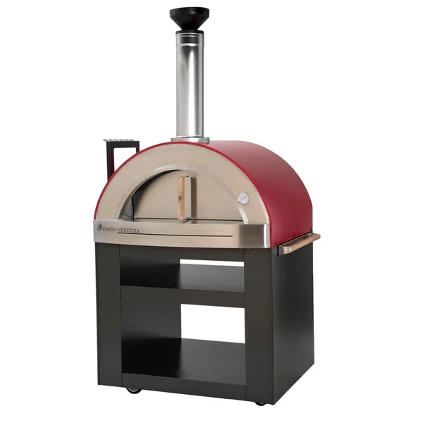 Forno Venetzia Torino 300 62-Inch Outdoor Wood-Fired Pizza Oven - Red