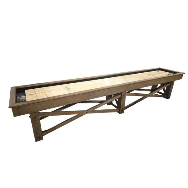 14’ Mccormick Modern Walnut Shuffleboard