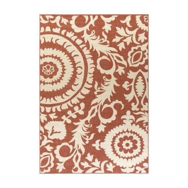Alfresco 8’x10’ Area Rug - Rust & Cream (ALF-9613)