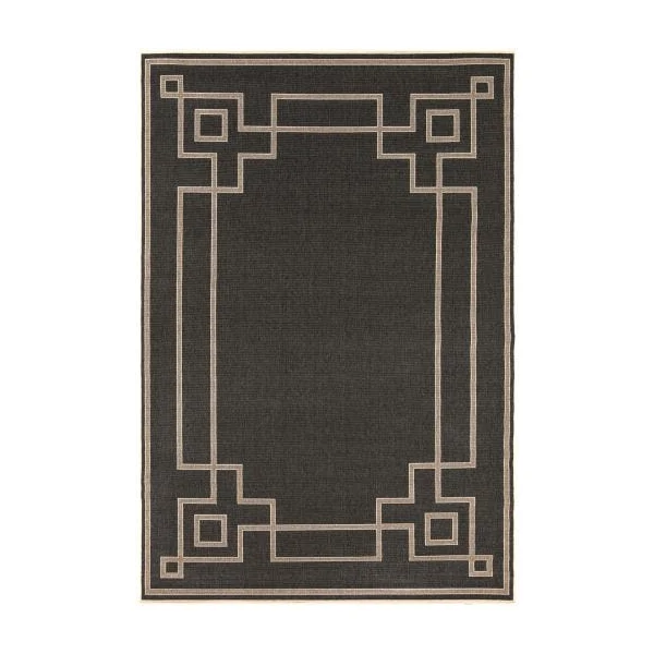 Alfresco 8’x10’ Area Rug - Black, Cream & Camel (ALF-9630)