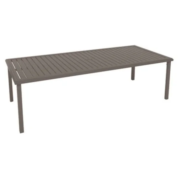 Amici 84" Rectangular Slat Top Table - Graphite