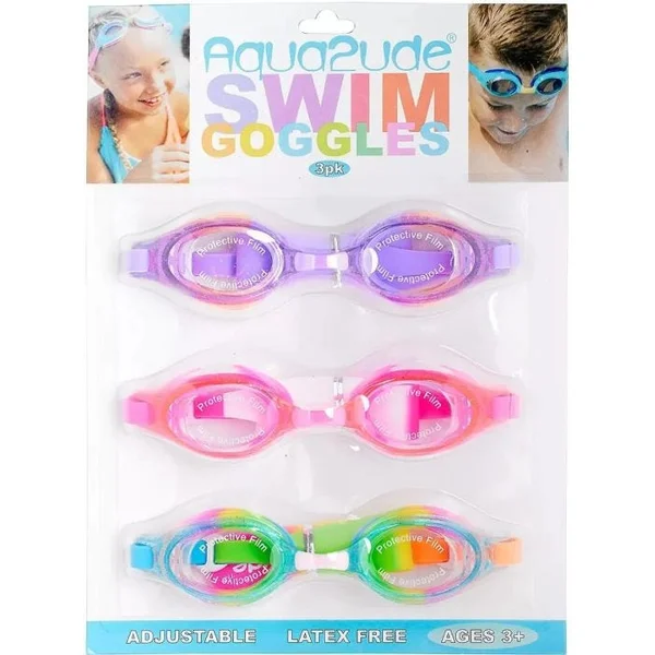 Multicolor Swim Goggles - 3-Pack