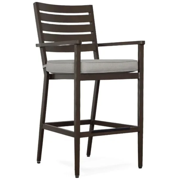 Adeline Stationary Slat Back Barstool