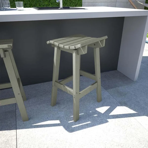 Costa Brook Recycled Plastic Bar Stool in Eucalyptus by Lakeview Outdoor Designs