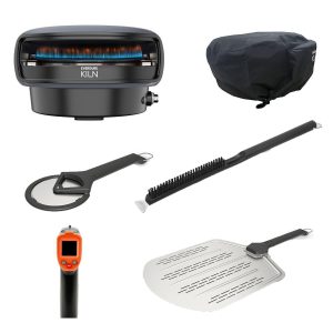 Everdure Kiln 2 Burner Natural Gas Pizza Oven - PIZZA LOVER Bundle  - Graphite - EKILN2GUSNG