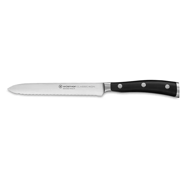 Wusthof Classic Ikon 5-Inch Serrated Utility Knife - 1040331614