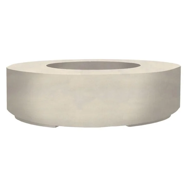 Stoneview 80 Inch Round GFRC Propane Fire Pit in Coastal by Lakeview Outdoor Designs