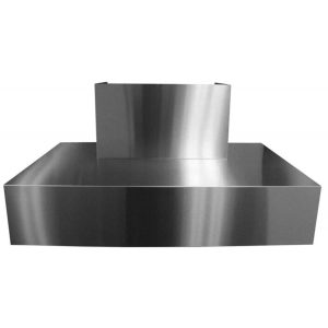Trade-Wind 42-Inch 1200 CFM T-Shaped Outdoor BBQ Wall Hood W/ Extended Duct Cover - Stainless Steel - T7242-12 EXT