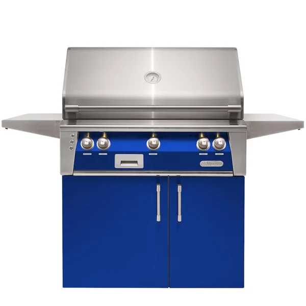 Alfresco ALXE 36-Inch  Natural Gas Grill With Sear Zone And Rotisserie - Ultramarine Blue - ALXE-36SZC-NG-S5002