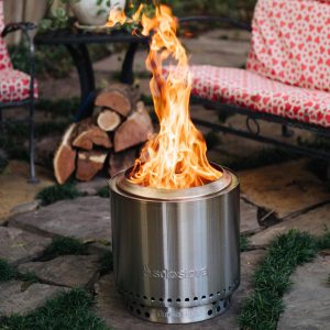 Ranger 17 Inch Round Stainless Steel Wood-Burning Fire Pit in Stainless Steel by Solo Stove