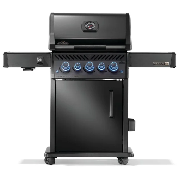 Napoleon Rogue PRO-S Phantom 425 3-Burner Natural Gas Grill w/ Side Burner & SafetyGlow - RPS425RSIBNK-2-PHM