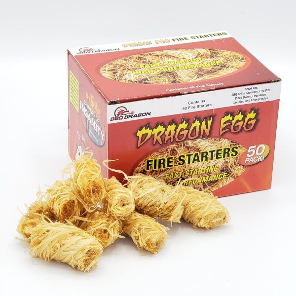 BBQ Dragon Dragon Egg Fire Starters - Pack of 50 - BBQD371