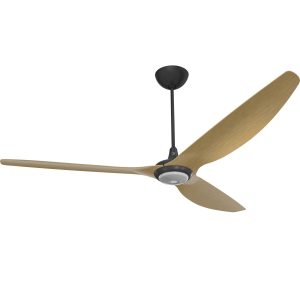 Big Ass Fans 84-Inch Haiku Ceiling Fan Universal Mount W/20-Inch Downrod & Downlight in Black/Caramel - MK-HK4-071906A258F504G10I20S2
