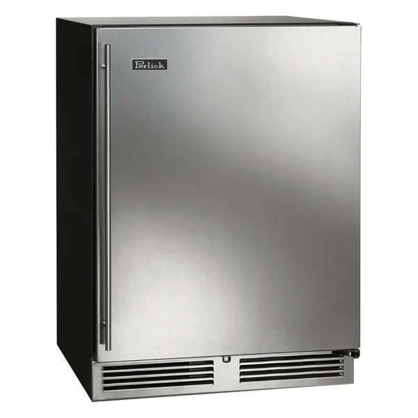 Perlick 24-Inch C-Series Stainless Steel Outdoor Refrigerator w/ Door Lock - Right Hinged - HC24RO-4-1RL