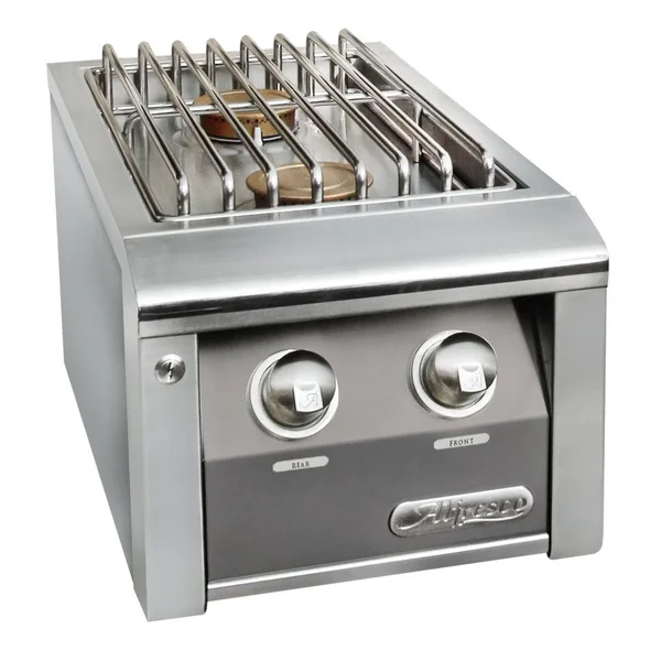 Alfresco Propane Double Side Burner For Freestanding Grills in Signal Gray - AXESB-2C-LP-S7004