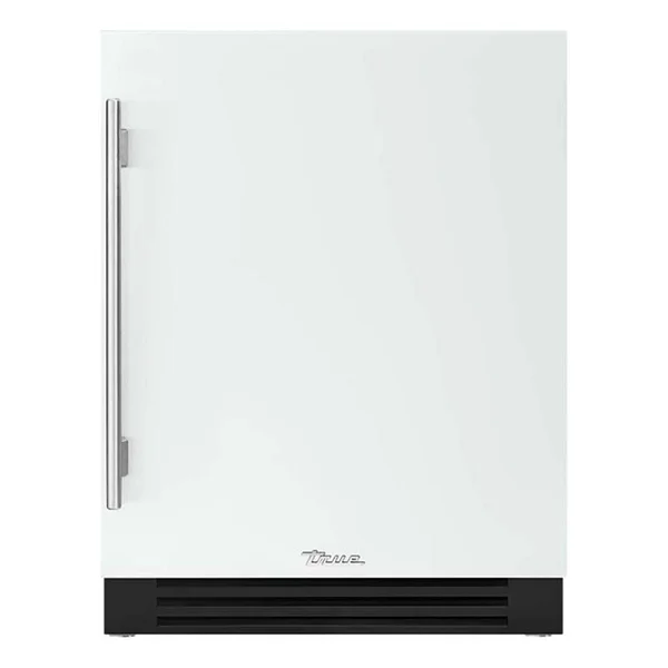 True ADA Height 24 Inch 105 Can 12 Bottle Right Hinge Outdoor Beverage Center - Matte White w/ Stainless Steel Handle - TUBADA-24-RS-A~030-H04