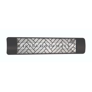 Eurofase Chevron Series 39-Inch 5000 Watt Dual Element 208V Electric Infrared Patio Heater - Black - EF50208B1