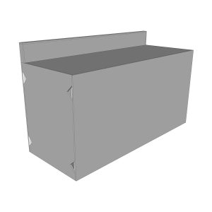 Universal 72-Inch Ready To Finish BBQ Island Appliance And Storage Cabinet W/Backsplash
