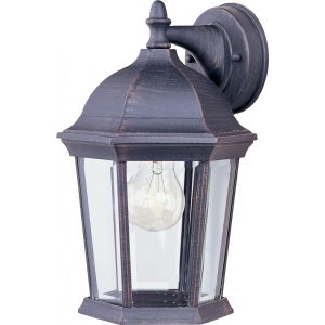 Maxim Builder Cast One Light 12-Inch Outdoor Wall Light - Rust Patina - 1024RP