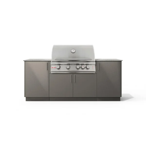 Urban Bonfire Sierra 32 Outdoor Kitchen w/ Blaze LTE Natural Gas Grill, Keon Dekton Countertop & Clay Finish - B-Sierra-32-Blaze-Keon-Clay