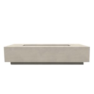 Cascata Bay 72 Inch Rectangular GFRC Propane Fire Pit Table in Coastal by Lakeview Outdoor Designs