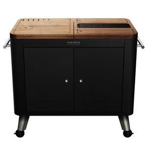 Everdure Indoor/Outdoor 40-Inch Mobile Prep Kitchen - Black - HBPKB