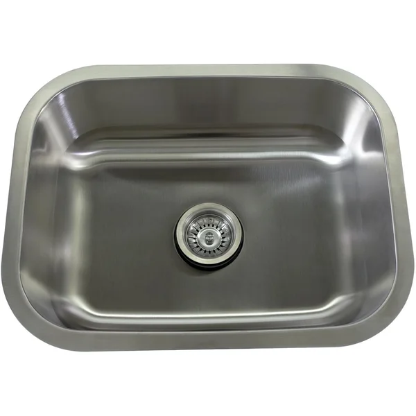 BBQGuys Signature 23 X 18 Outdoor Rated Stainless Steel Undermount Sink W/ Sink Strainer - BBQ-SM2318-18G