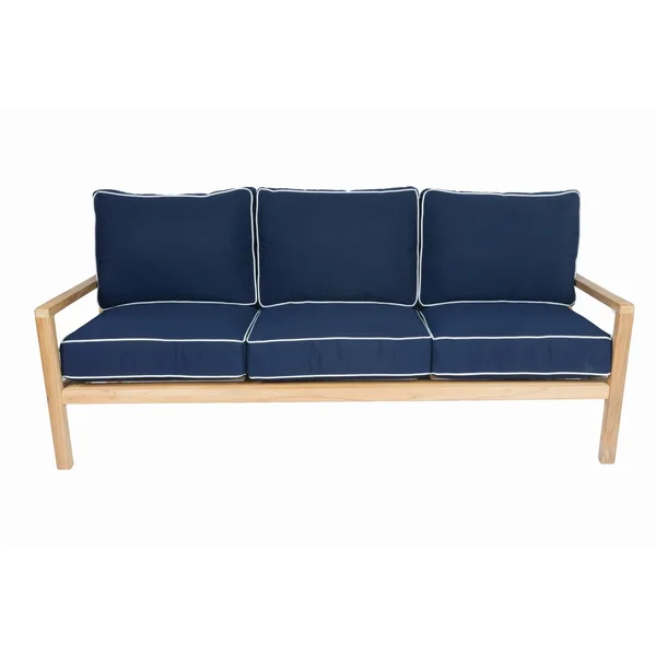 Coastal Teak Sofa in Canvas Navy by Royal Teak Collection