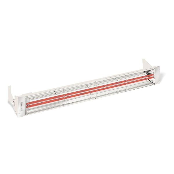 Infratech WD-Series 61 1/4-Inch 6000W Dual Element Electric Infrared Patio Heater - 208V - Biscuit - WD6028BI
