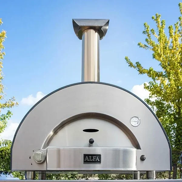 Alfa Classico 2 Pizze Natural Gas Pizza Oven - Ardesia Grey - FXCL-2P-MGRA-U