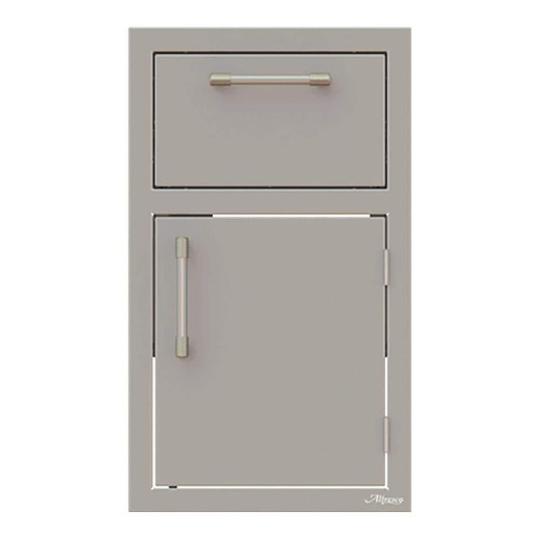 Alfresco 17-Inch Stainless Steel Right-Hinged Soft-Close Door & Paper Towel Holder Combo - AXE-DTH-R-SC
