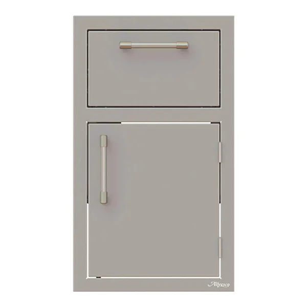 Alfresco 17-Inch Stainless Steel Right-Hinged Soft-Close Door & Paper Towel Holder Combo - AXE-DTH-R-SC