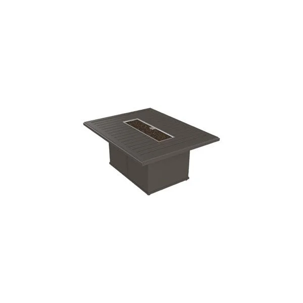 54x42 Rectangular Banchetto Firepit - Graphite