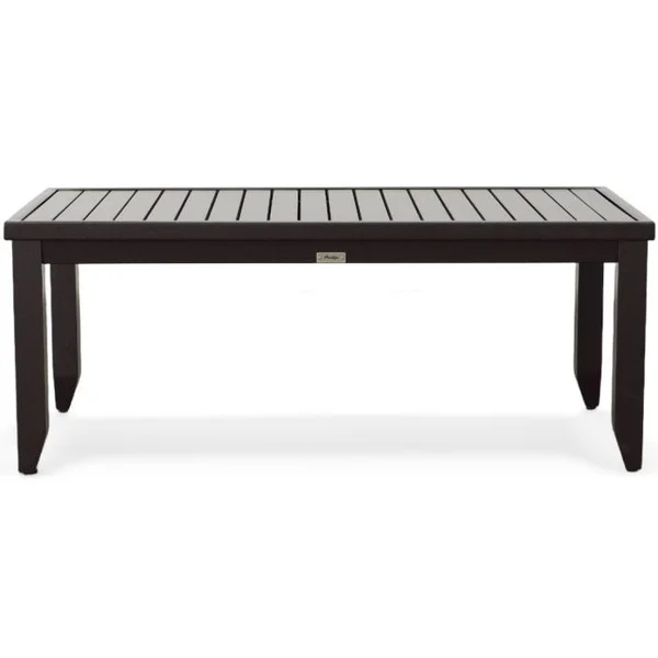 Rectangular Slat Top Coffee Table - Scoria