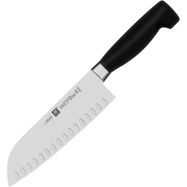 Zwilling J.A. Henckels Four Star 7-Inch Santoku Hollow Edge Knife