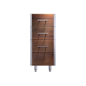 Kalamazoo Arcadia 15 Inch Cabinet - Three Drawers - Ipe Finish - Marine-Grade - KD-15-3-IPE-M6