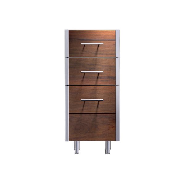 Kalamazoo Arcadia 15 Inch Cabinet - Three Drawers - Ipe Finish - Marine-Grade - KD-15-3-IPE-M6