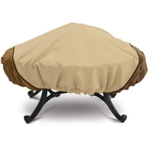 Classic Accessories Veranda Patio Fire Pit Cover - Pebble/Bark/Earth - Med. Round