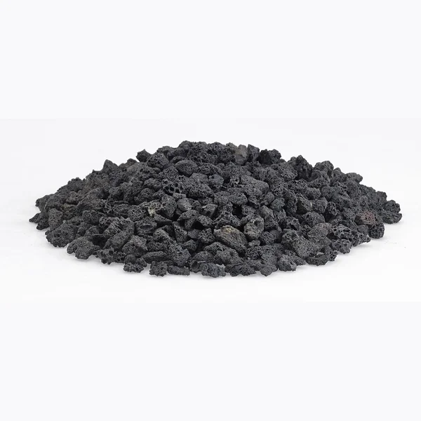 BBQGuys Signature Small Black Lava Rock Filler - 10 Lbs