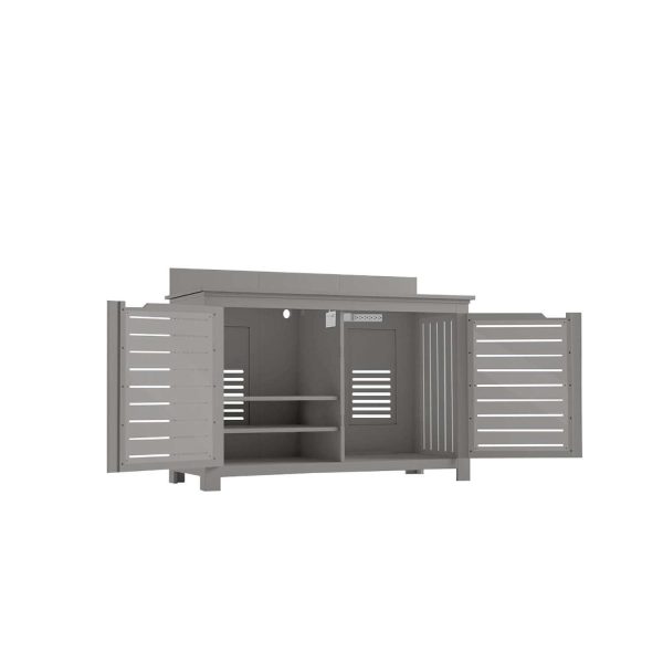 Ledge Lounger Mainstay Rectangle  Bar Credenza - Gray