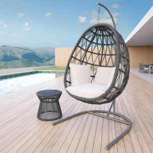 Milano Woven Rope Swing in Charcoal/Echo Ash by Sunset West