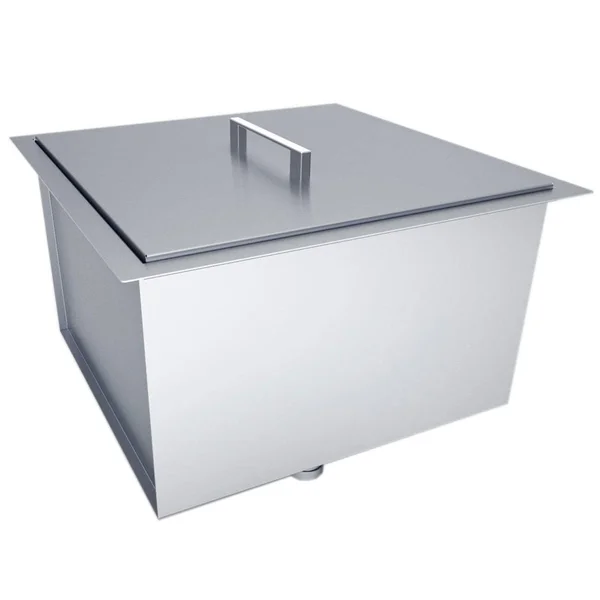 Sunstone Over/Under 20 X 20 X 12-Inch Height Single Basin Sink W/Cover - B-SK20