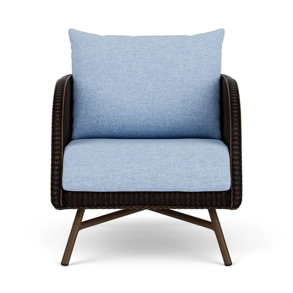 Essence Lloyd Loom Club Chair in Mink/Demo Skyway by Lloyd Flanders