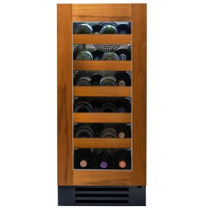 True 15 Inch 23 Bottle Right Hinge Glass Door Outdoor Wine Cabinet - Overlay Ready - TWC-15-R-OG-C