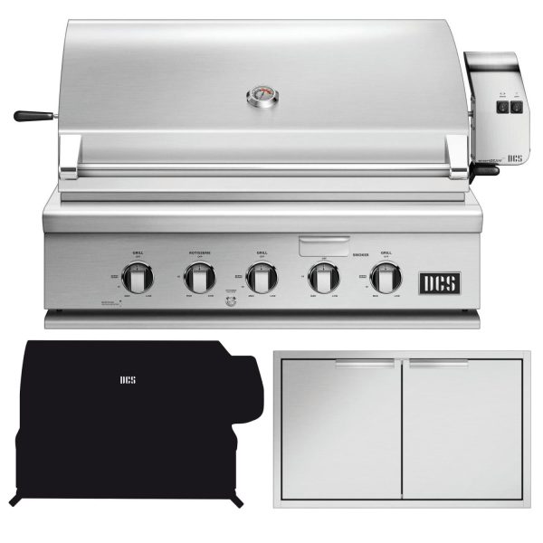 DCS Series 7 3-Piece 36-Inch Propane Gas Outdoor Kitchen Package - BH1-36R-L-3PC