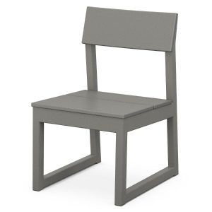 POLYWOOD EDGE Dining Side Chair in Slate Grey