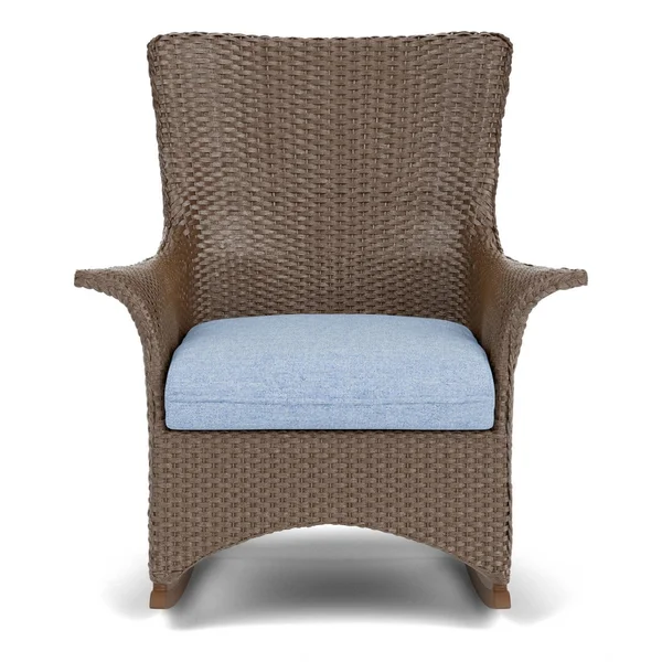 Mandalay Lloyd Loom Rocking Chair in Bark/Demo Skyway by Lloyd Flanders