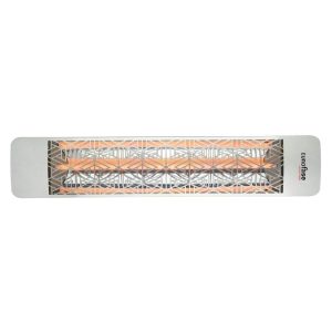 Eurofase Plug-In Mason Series 39-Inch 1500 Watt Single Element 120V Electric Infrared Patio Heater In Stainless Steel - EF15120S3